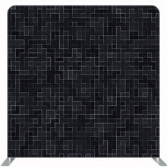 Black Pixel Texture Double Sided Backdrop - Layoris