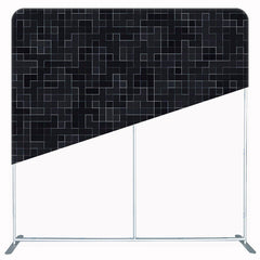 Black Pixel Texture Double Sided Backdrop - Layoris