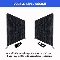 Black Pixel Texture Double Sided Backdrop - Layoris