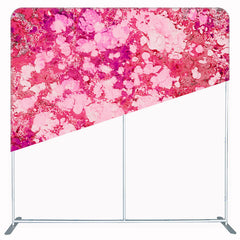 Red Pink Abstract Double Sided Backdrop - Layoris