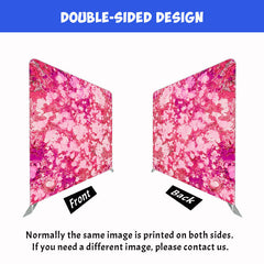 Red Pink Abstract Double Sided Backdrop - Layoris