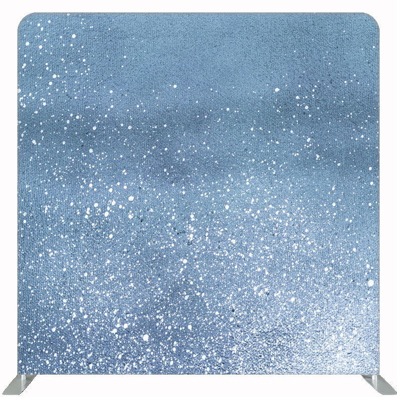 Dusty Blue Glitter Double Sided Backdrop - Layoris