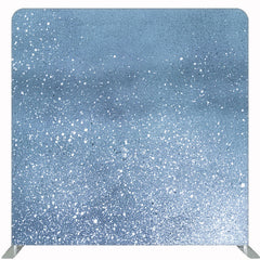 Dusty Blue Glitter Double Sided Backdrop - Layoris