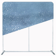 Dusty Blue Glitter Double Sided Backdrop - Layoris