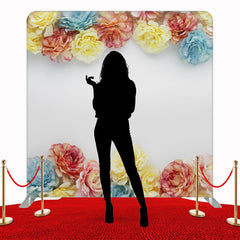 Colorful Gradient Flowers Double Sided Backdrop - Layoris