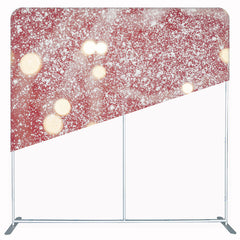 Bokeh Dots On Red Background Double Sided Backdrop - Layoris