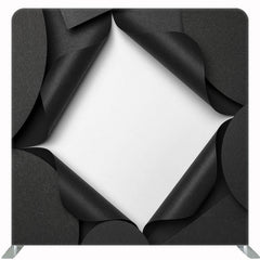 Black Curled Edge Opening Double Sided Backdrop - Layoris