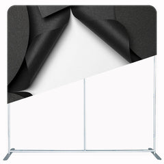 Black Curled Edge Opening Double Sided Backdrop - Layoris