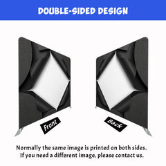Black Curled Edge Opening Double Sided Backdrop - Layoris