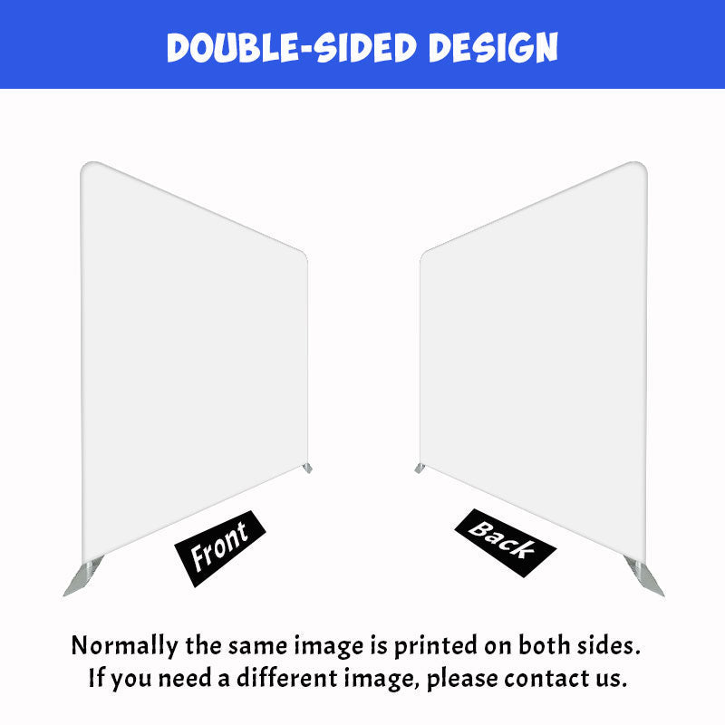 Pure White Square Double Sided Backdrop - Layoris