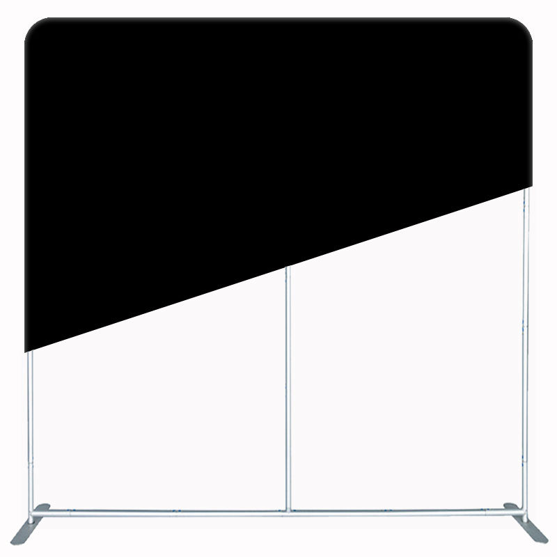 Pure Black Square Double Sided Backdrop - Layoris