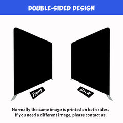 Pure Black Square Double Sided Backdrop - Layoris