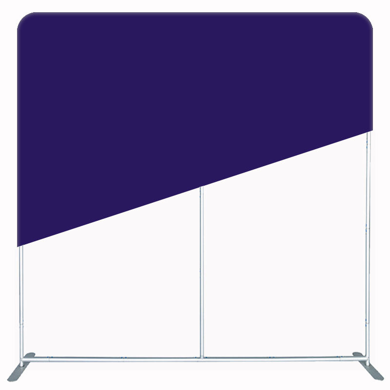 Solid Dark Blue Square Double Sided Backdrop - Layoris