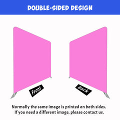 Solid Fabric Pink Square Double Sided Backdrop - Layoris