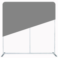 Solid Fabric Grey Square Double Sided Backdrop - Layoris