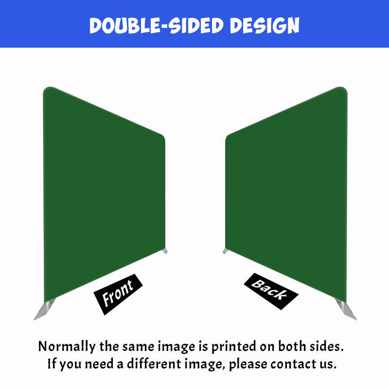 Solid Fabric Green Square Double Sided Backdrop - Layoris