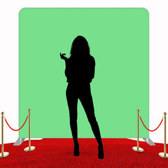 Solid Sage Green Square Double Sided Backdrop - Layoris