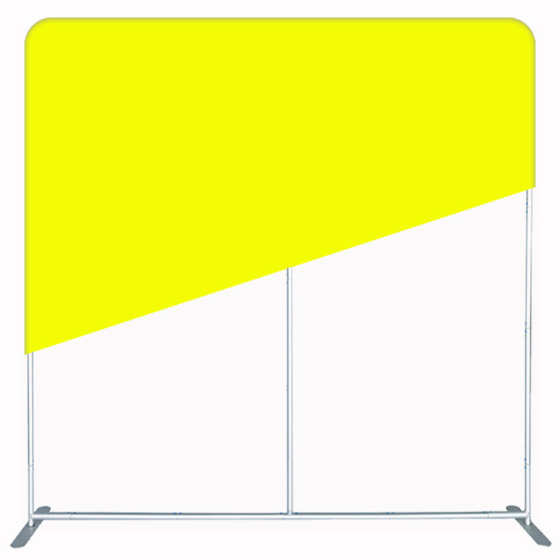 Solid Fabric Yellow Square Double Sided Backdrop - Layoris