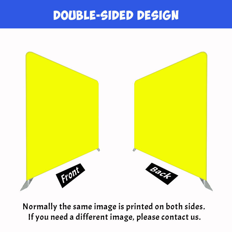 Solid Fabric Yellow Square Double Sided Backdrop - Layoris