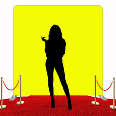 Solid Fabric Yellow Square Double Sided Backdrop - Layoris
