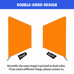 Solid Fabric Orange Square Double Sided Backdrop - Layoris