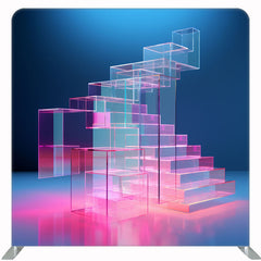 Stained Glass Staircase Double Sided Backdrop - Layoris