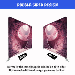 Pink Staircase Tiankeng Double Sided Backdrop - Layoris