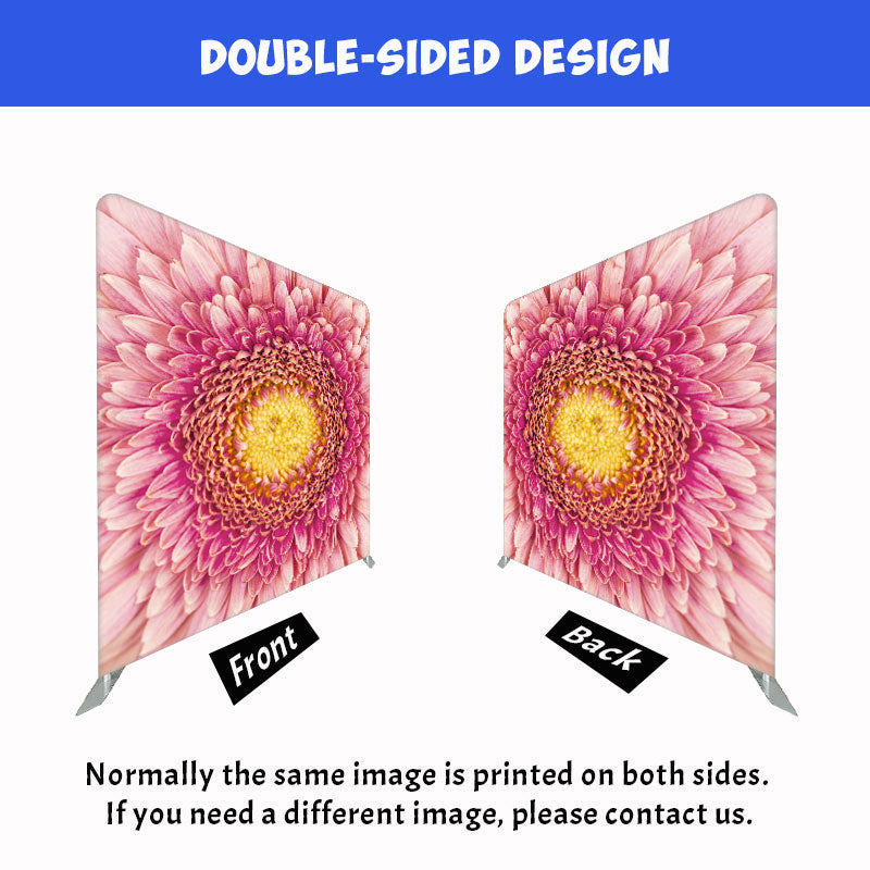 A Big Pink Flower Double Sided Backdrop - Layoris
