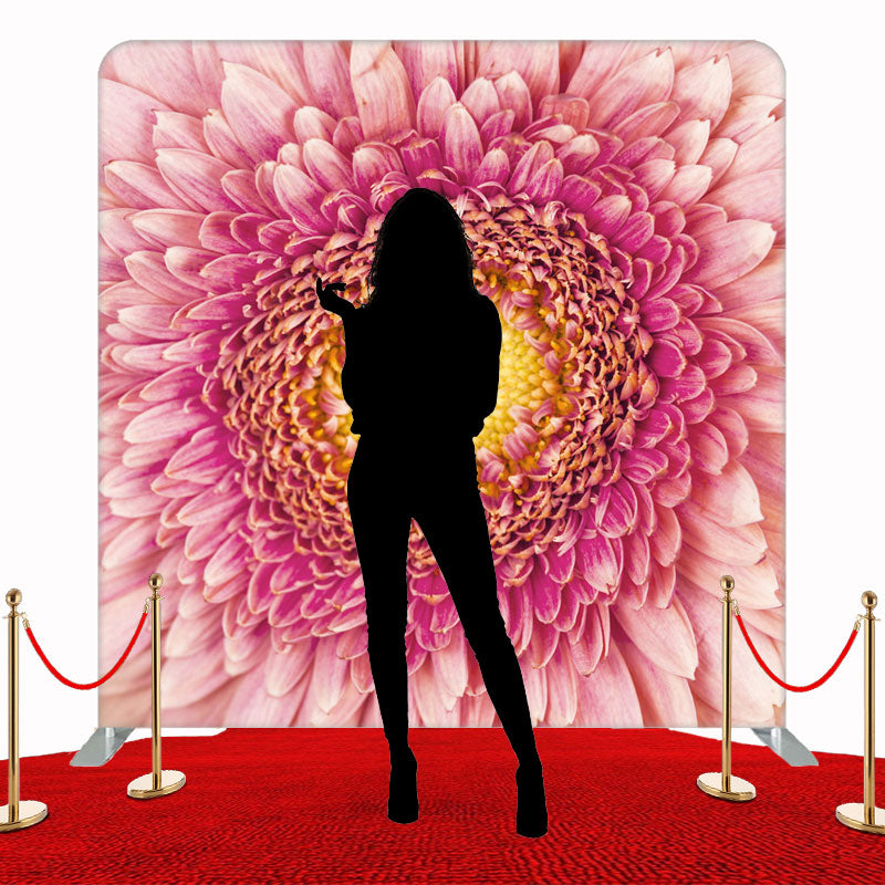A Big Pink Flower Double Sided Backdrop - Layoris