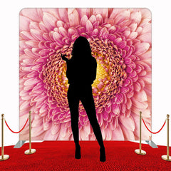 A Big Pink Flower Double Sided Backdrop - Layoris
