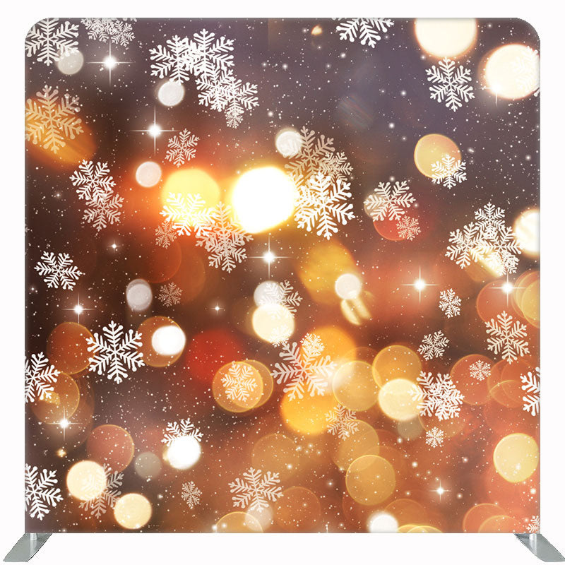 Light Spot Snowflake Bokeh Double Sided Backdrop - Layoris