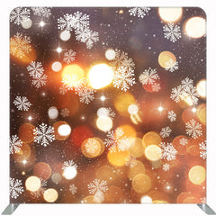 Light Spot Snowflake Bokeh Double Sided Backdrop - Layoris
