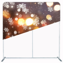 Light Spot Snowflake Bokeh Double Sided Backdrop - Layoris