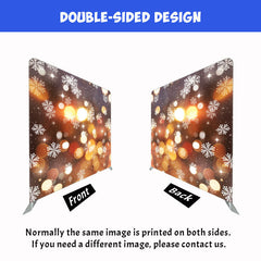 Light Spot Snowflake Bokeh Double Sided Backdrop - Layoris