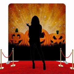 Evil Pumpkin Halloween Double Sided Backdrop - Layoris