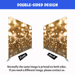 Dazzling Gold Fabric Double Sided Backdrop - Layoris