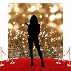 Dazzling Gold Fabric Double Sided Backdrop - Layoris