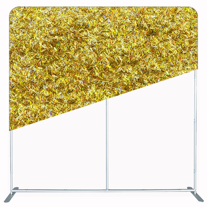 Densely Packed Yellow Objects Double Sided Backdrop - Layoris