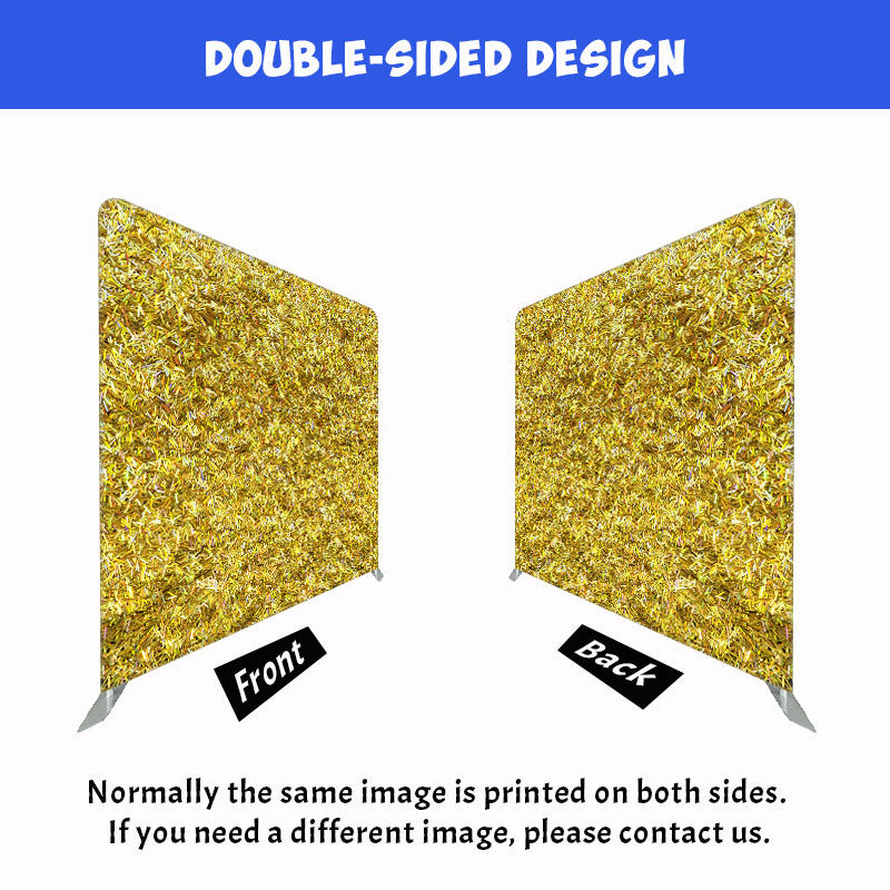 Densely Packed Yellow Objects Double Sided Backdrop - Layoris