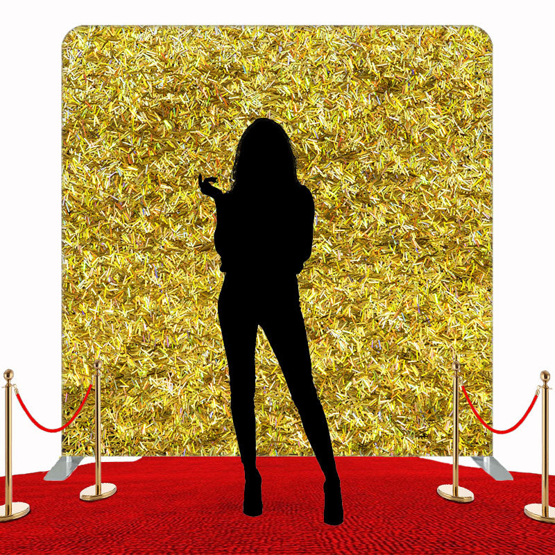 Densely Packed Yellow Objects Double Sided Backdrop - Layoris
