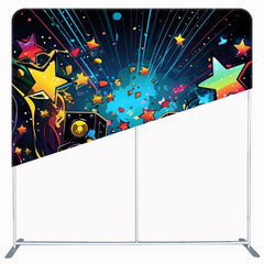 Music Machine Star Dance Party Double Sided Backdrop - Layoris