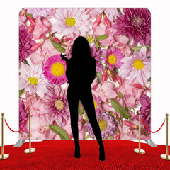 Many Pink Flowers Double Sided Backdrop - Layoris