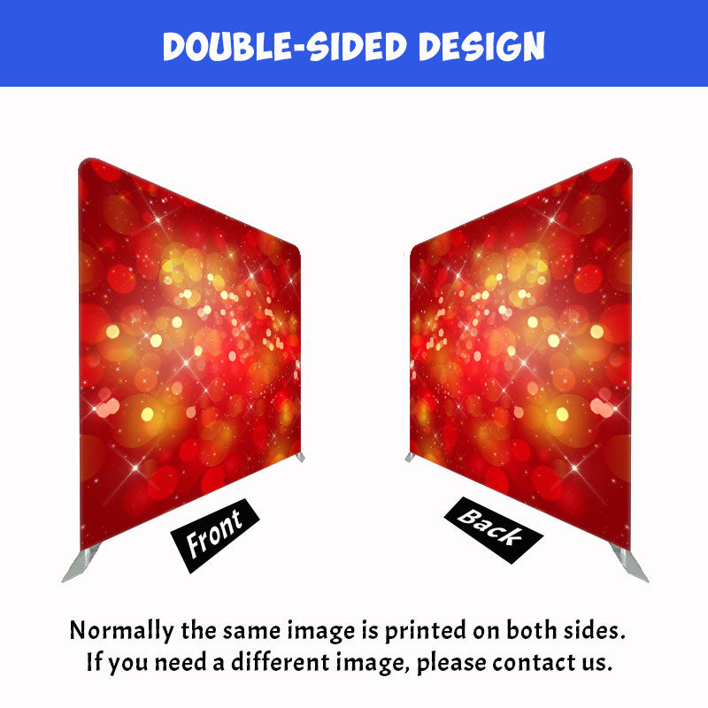 Highlight Red Celebration Fabric Double Sided Backdrop - Layoris