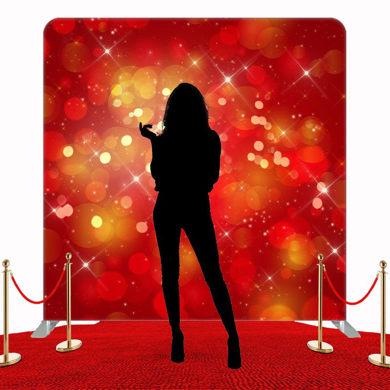 Highlight Red Celebration Fabric Double Sided Backdrop - Layoris