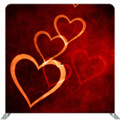 Love Valentines Day Red Double Sided Backdrop - Layoris