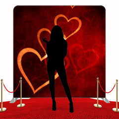 Love Valentines Day Red Double Sided Backdrop - Layoris