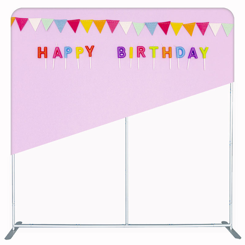 Happy Birthday Photography Double Sided Backdrop - Layoris