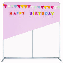 Happy Birthday Photography Double Sided Backdrop - Layoris