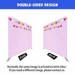 Happy Birthday Photography Double Sided Backdrop - Layoris