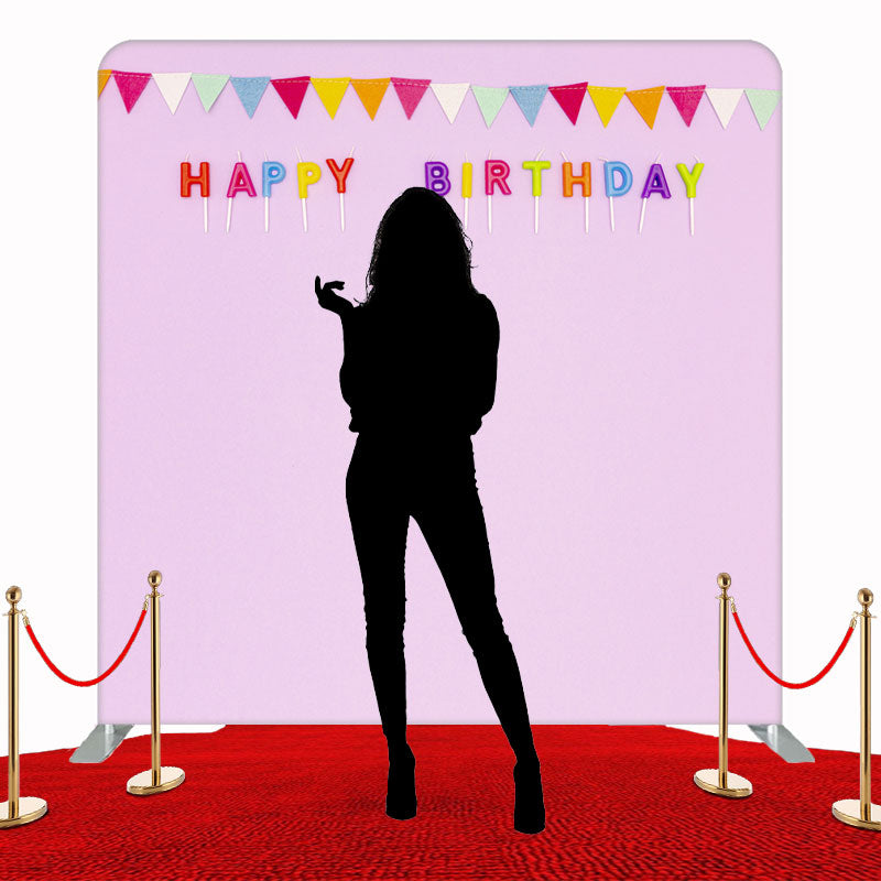 Happy Birthday Photography Double Sided Backdrop - Layoris